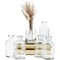 Small Clear Vases for Centerpieces, Glass Propagation Jars for Stems, Flower Buds, Apothecary Style Home Décor (2.8x5 In), 6-Pack